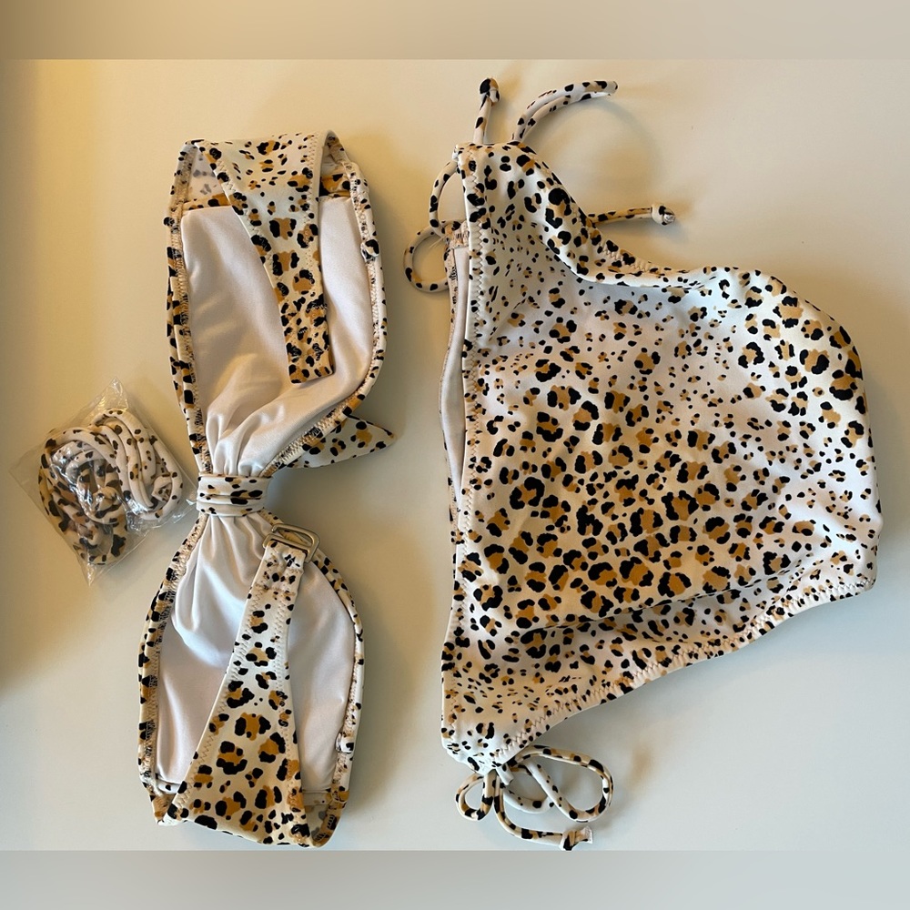 Victoria Secret Cheetah Two Piece Swim Suit